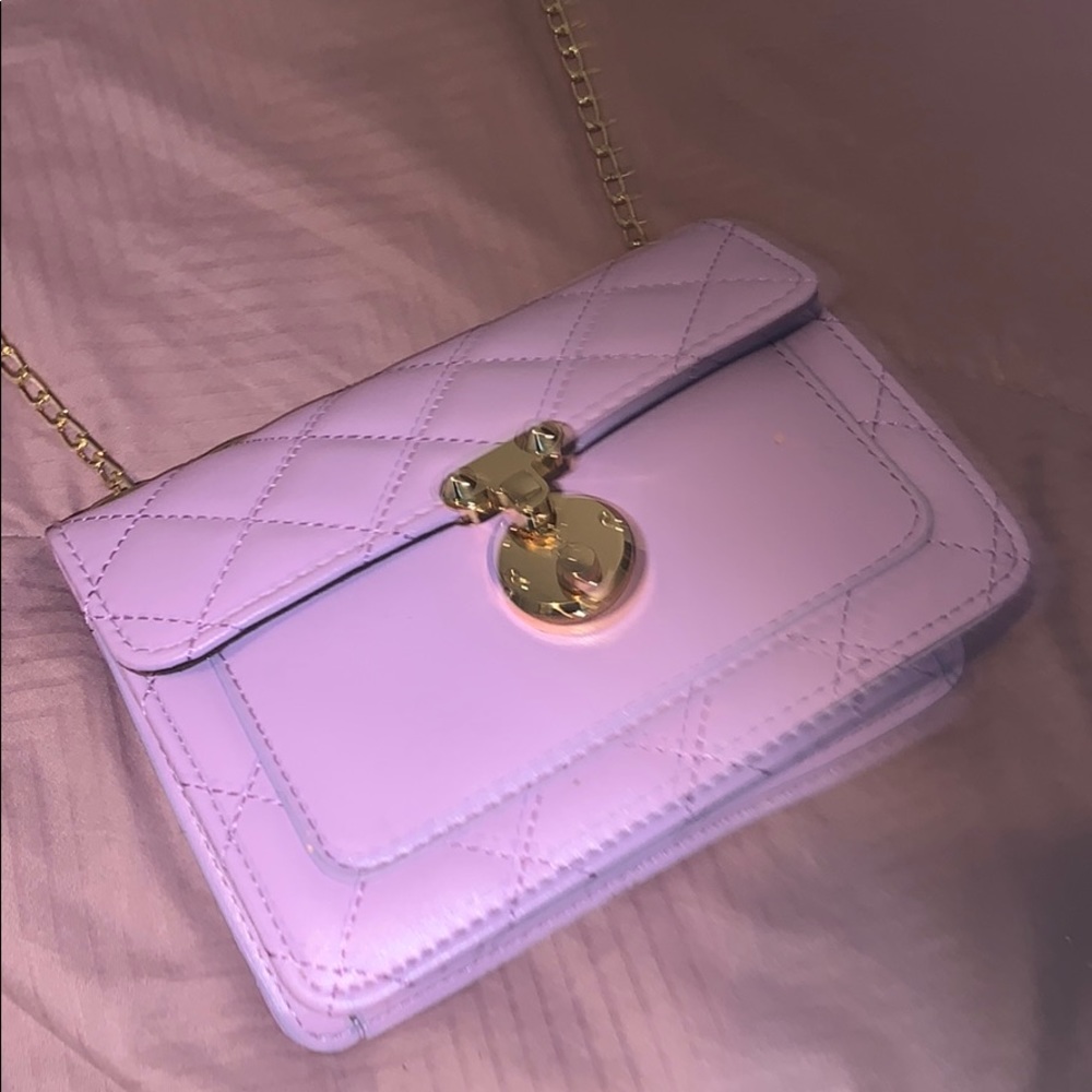 purple crossbody bag